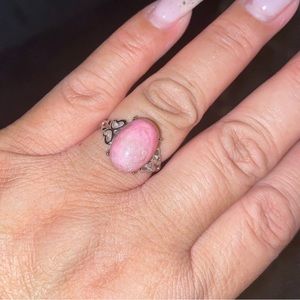 Rhodonite Crystal Ring